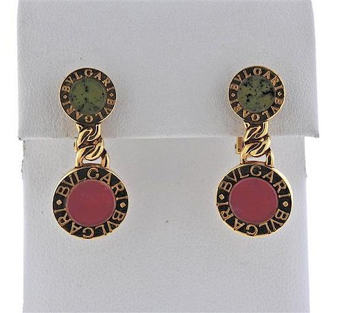 bvlgari jade earrings