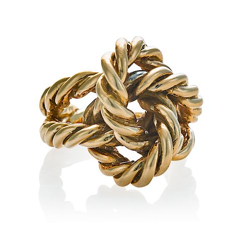 cartier gold knot ring