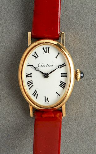 14k gold cartier watch