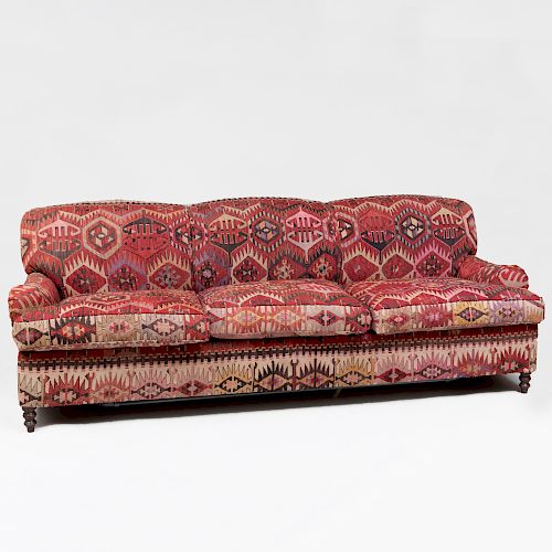 Kilim Upholstered Sofa In The Manner, George Smith Sofa Auction