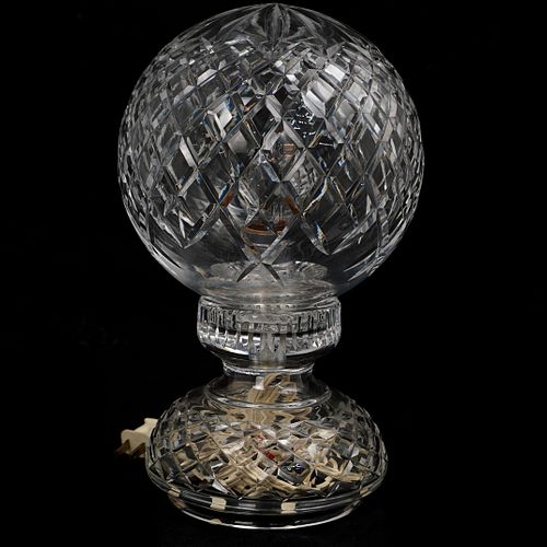 Waterford Crystal Sphere Lamp Sold At, Waterford Crystal Table Lamps Auction