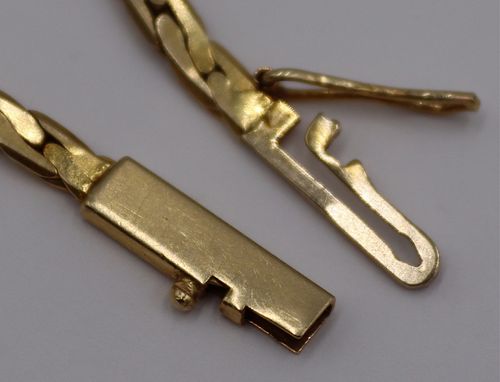 JEWELRY. Italian 14kt Gold Chain Necklace. sold at auction on 7th