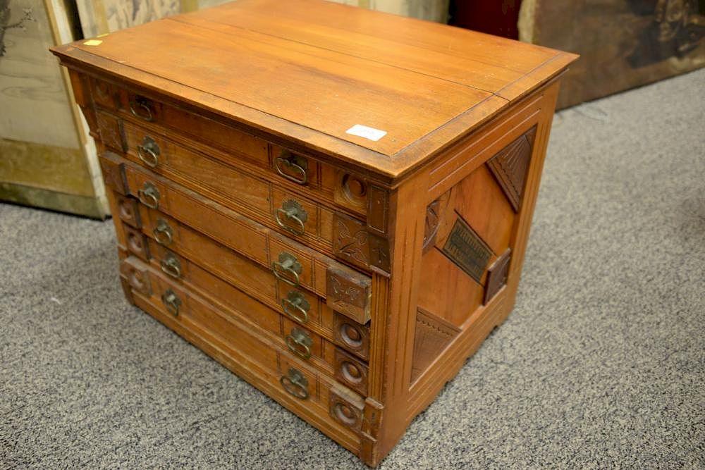 Six drawer Willimantic Spool Cotton cabinet