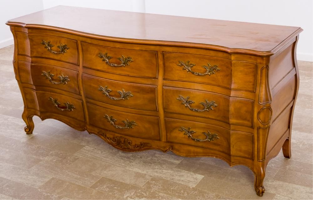 John Widdicomb Fruitwood Triple Dresser By Bremo Auctions 657111