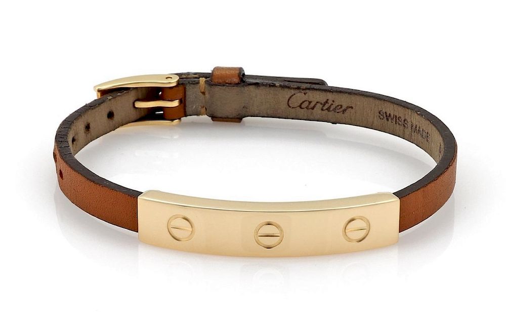 cartier mens leather bracelets