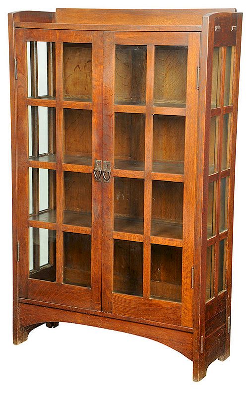 Gustav Stickley Arts And Crafts China Cabinet By Brunk Auctions