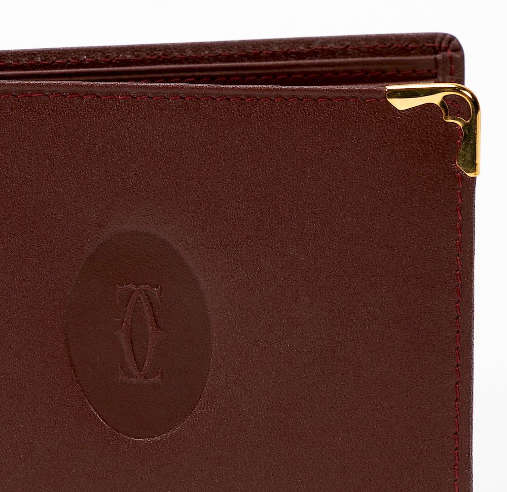 Cartier Burgundy Six Card Bifold Wallet by Ahlers & Ogletree - 1577451