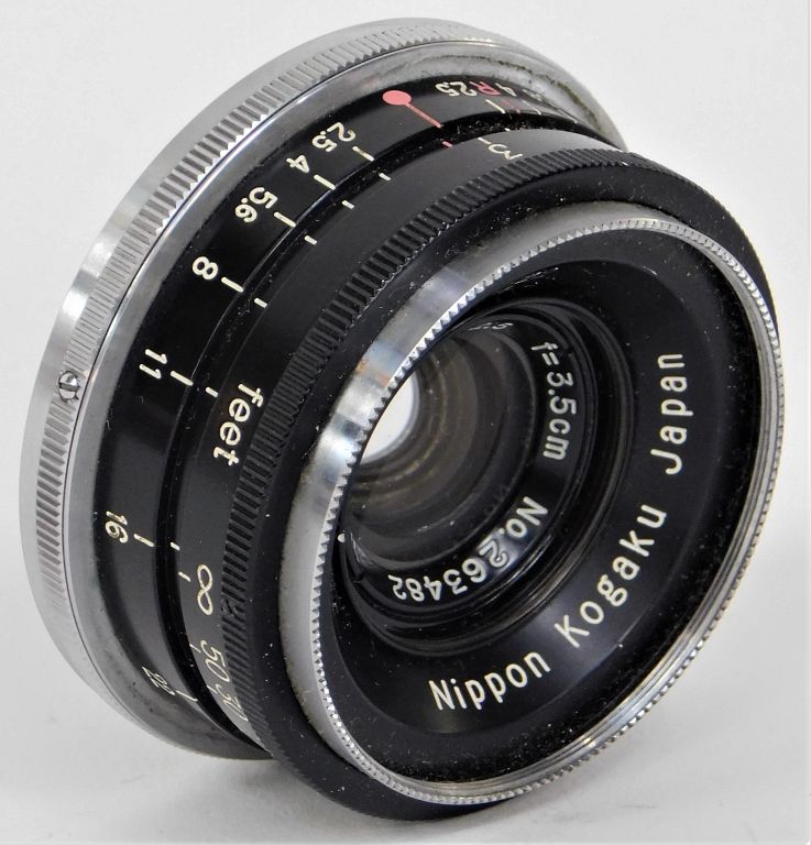 Nippon Kogaku W-Nikkor C 35mm f/2.5, for Nikon S sold at auction on