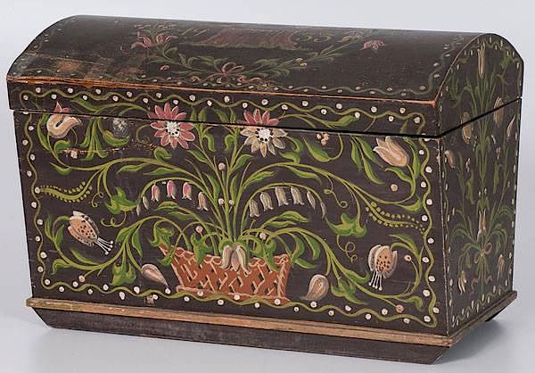 1935 Folk Art Painted Chest By Cowan S Auctions 72265 Bidsquare